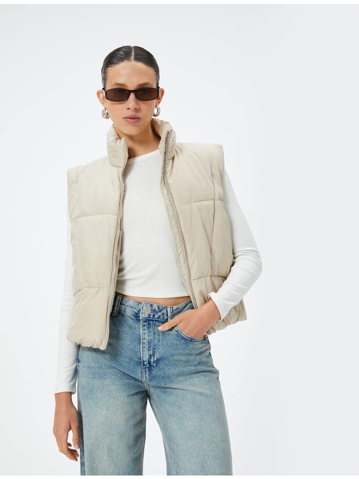 

Жилет KOTON Weste Anorak, цвет Stein