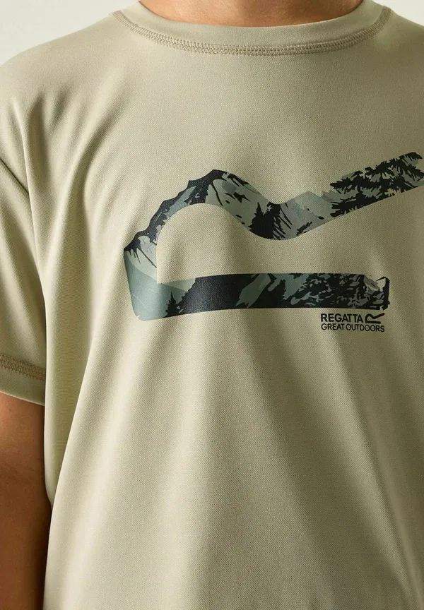 Футболка Regatta Alvarado short sleeved graphic t-shirt, бежевый — фото 4