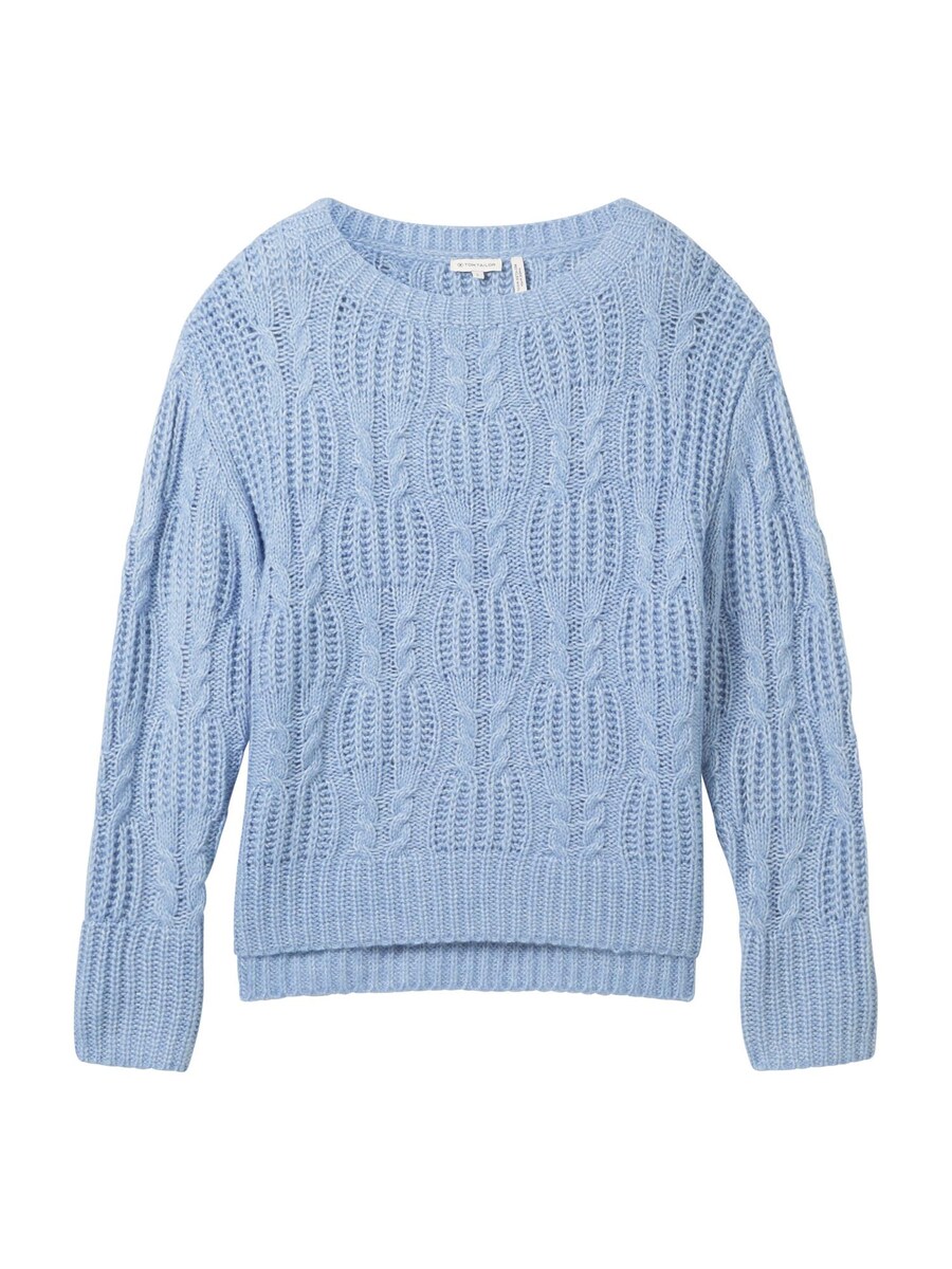 

Тонкий вязаный свитер TOM TAILOR Sweater, пыльно-голубой