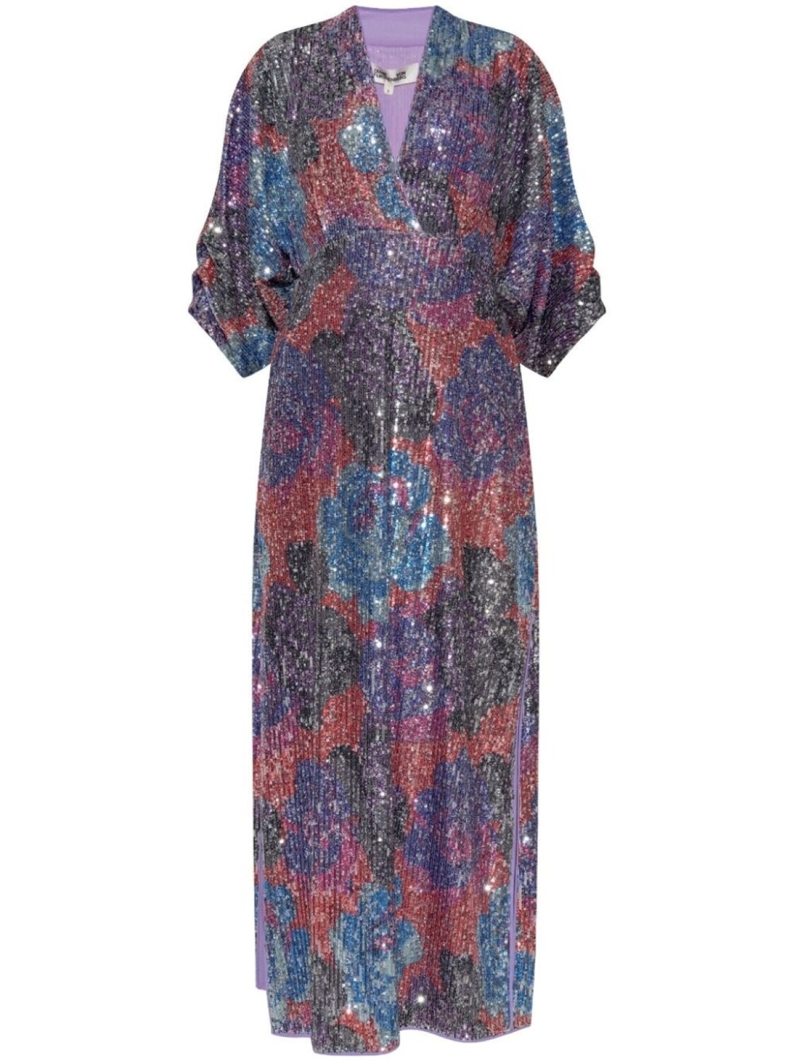 

DVF Diane von Furstenberg платье миди с пайетками, синий
