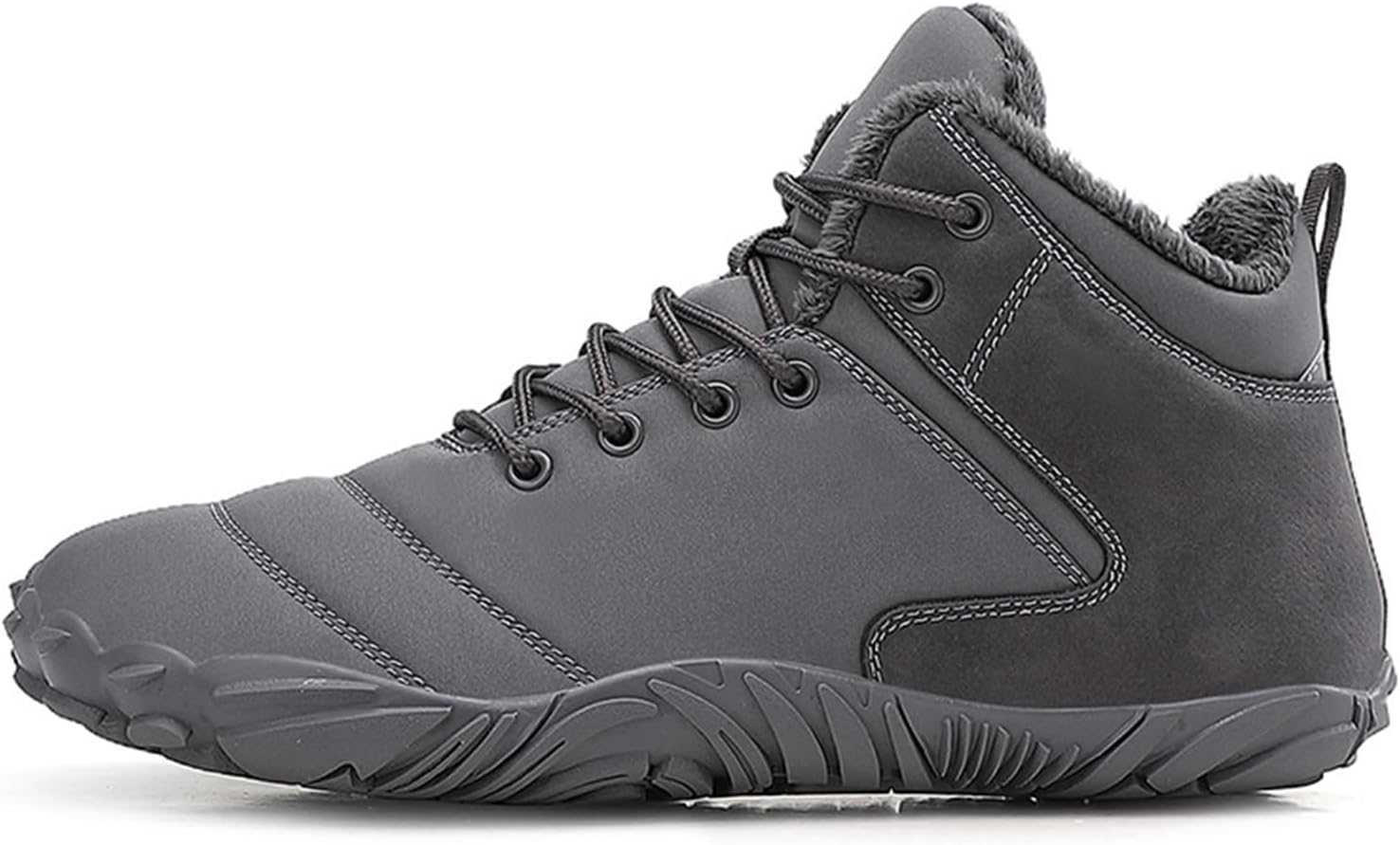 

Мужские зимние ботинки для походов, противоскользящие ботинки с широкой носочной частью, зимние кроссовки для походов Generic, серый