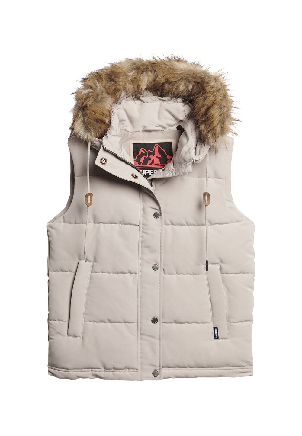 

Жилет Superdry, светло-бежевый