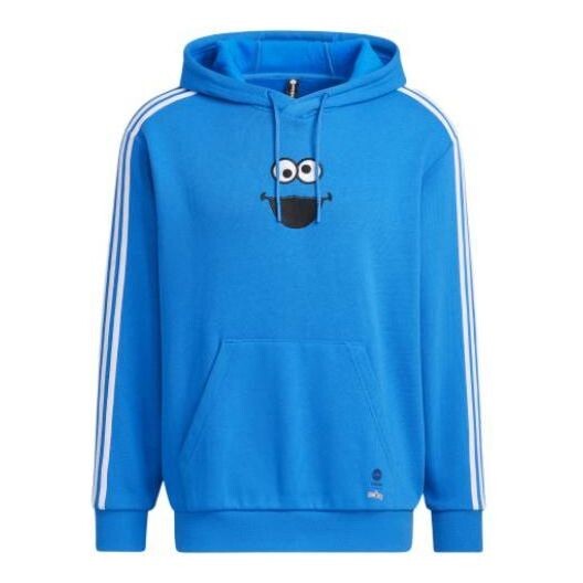 

Толстовка adidas neo x SESAME STREET Crossover U Ss Hdy Bird Chest Pattern Printing Pullover Blue, синий