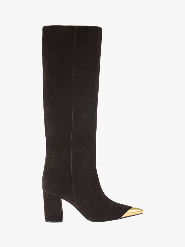 Ботинки Regent Suede до колена Kurt Geiger London, Dark Brown