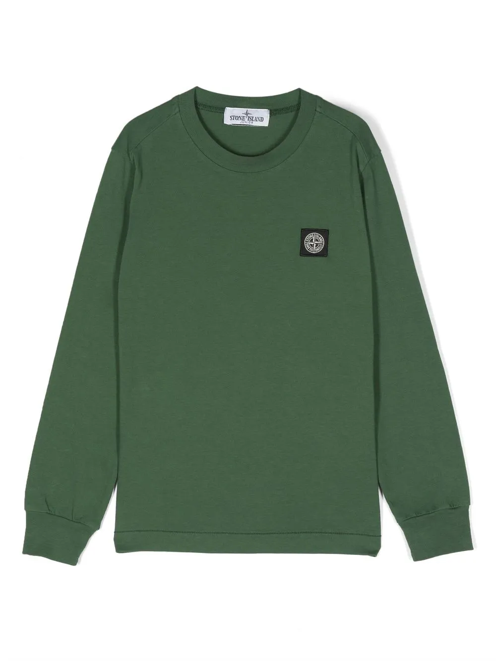 

Толстовка с нашивкой-логотипом Stone Island Junior, зеленый