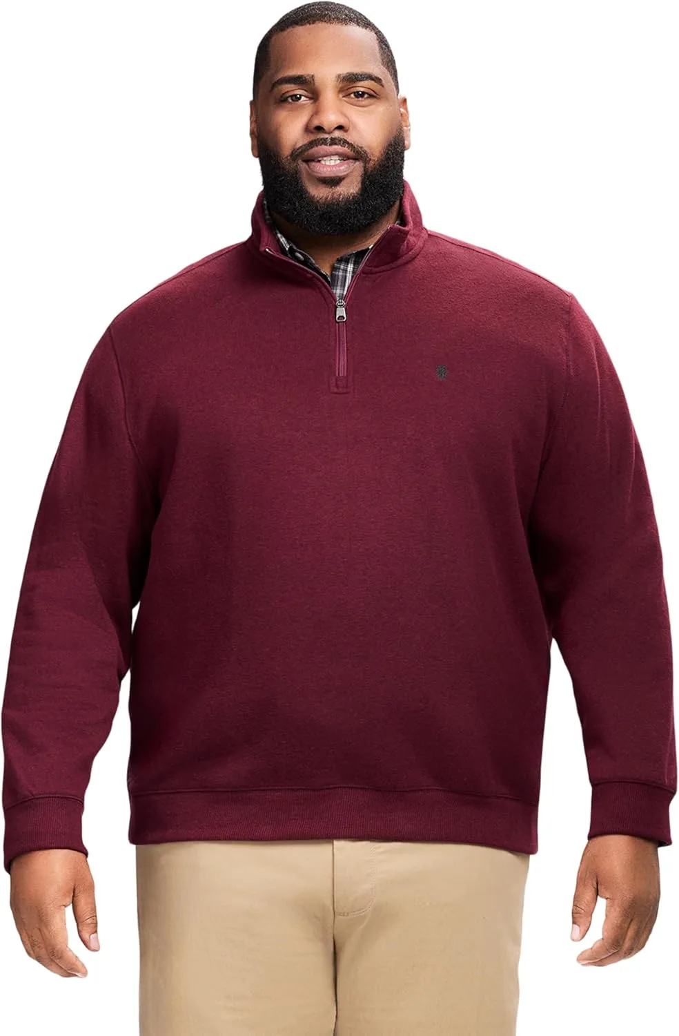 

IZOD мужская флисовая толстовка с молнией на четверть