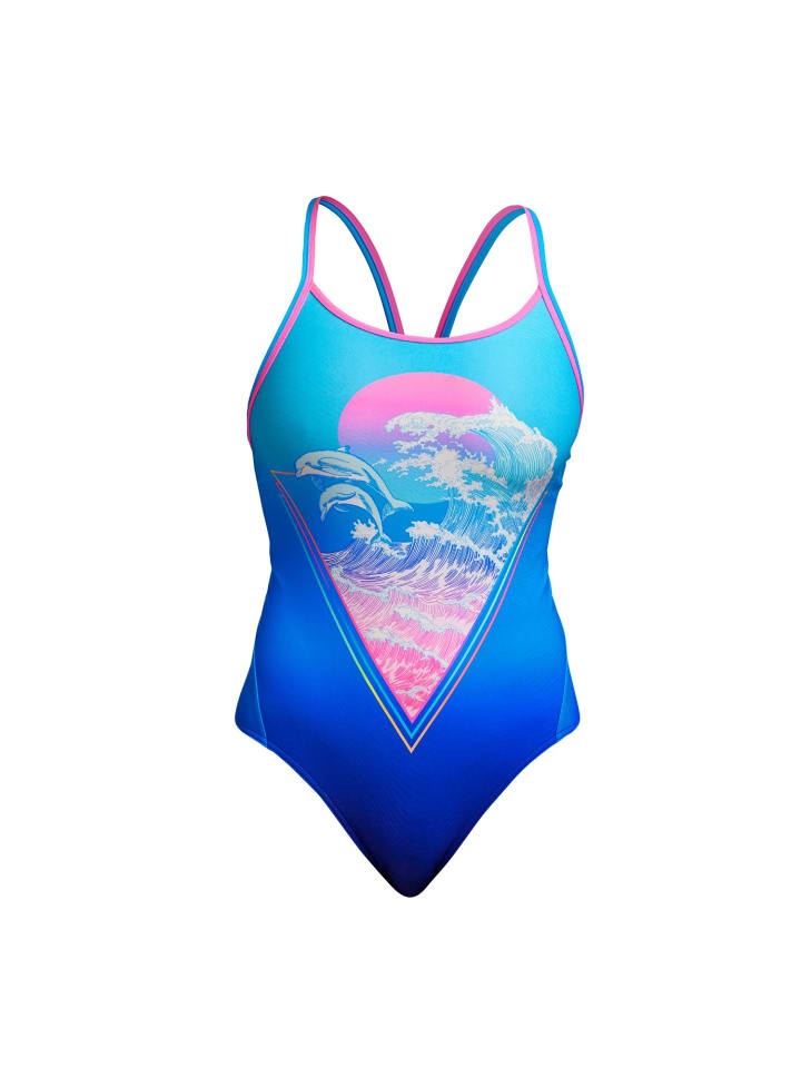 

Купальник Funkita Badeanzug Flying Flipper, синий