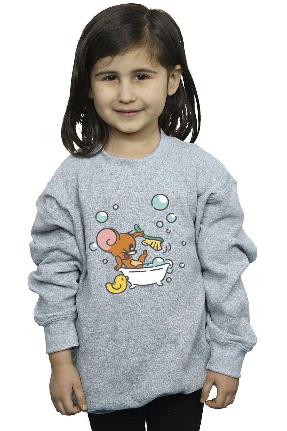 

Толстовка «Время купания» Tom & Jerry, серый