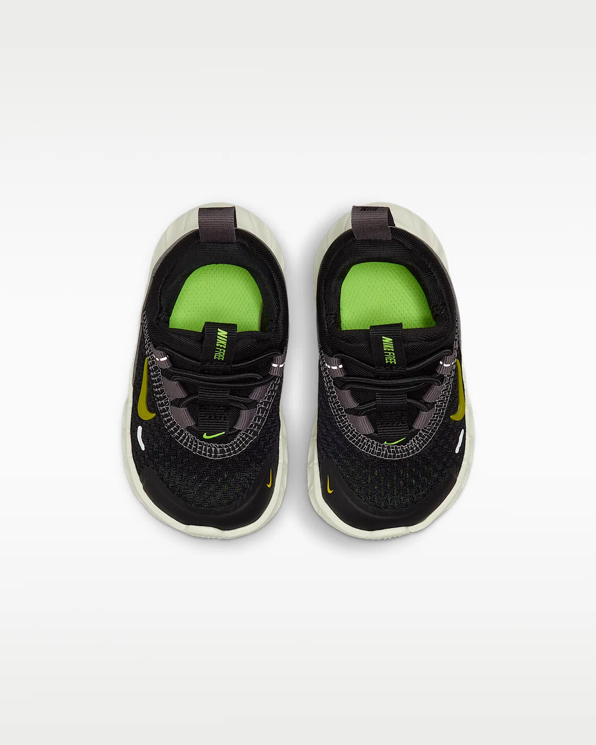 Детские кроссовки Nike Free Ride, Black/Pencil Point/Volt Ice/Saffron Quartz — фото 4