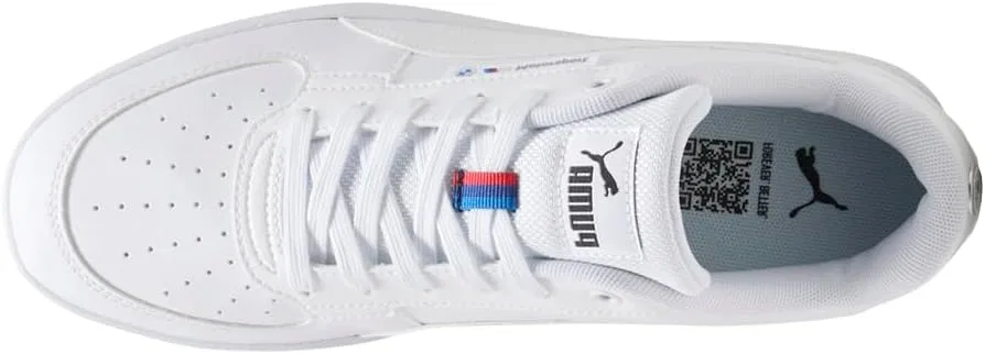 Мужские кроссовки PUMA BMW M Motorsport X Caven 2.0 на шнуровке, повседневные, белые — фото 4
