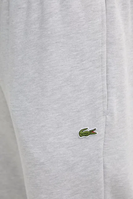 Спортивные штаны из футера Lacoste, серый — фото 4