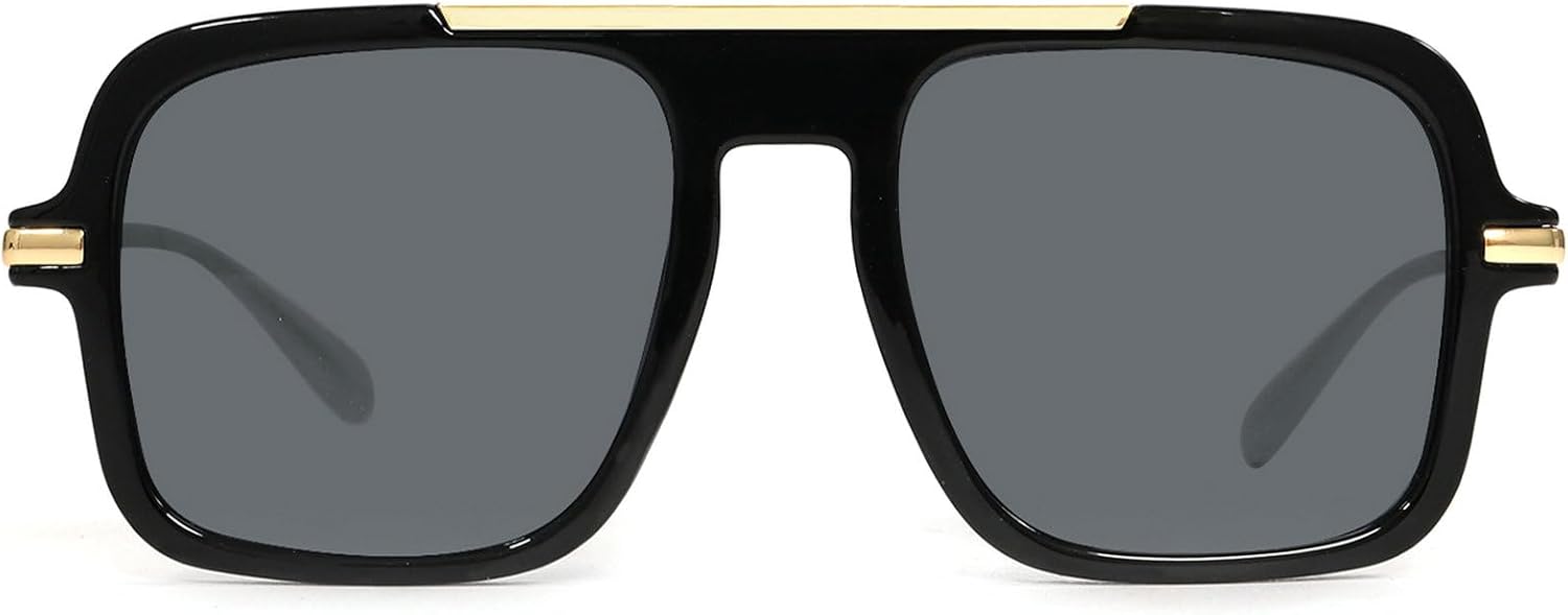 

Винтажные квадратные солнцезащитные очки для женщин 2025 года, роскошные солнцезащитные очки-щит для мужчин, для активного отдыха, панк-очки, женские солнцезащитные очки mincl, Black