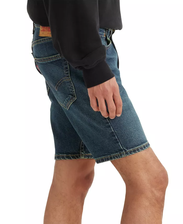 Мужские джинсовые шорты Flex 412 Slim Fit с пятью карманами, длина 9" Levi'S, синий — фото 2