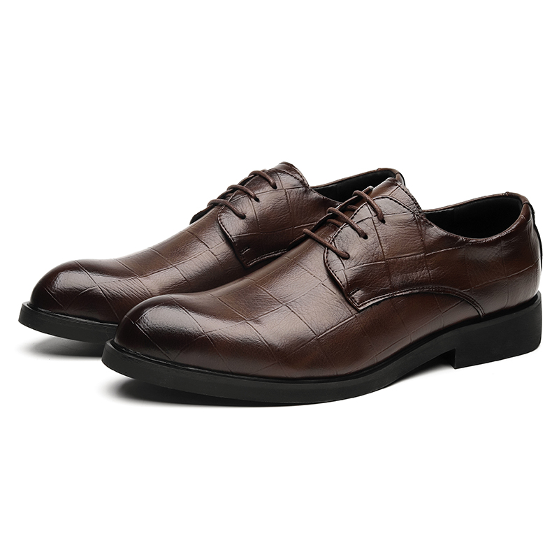 Dao Tu Sen Мужские туфли-оксфорды Trendy Era черно-коричневые низкие (7233), цвет Brown-(7233) Trendy Era — фото 2