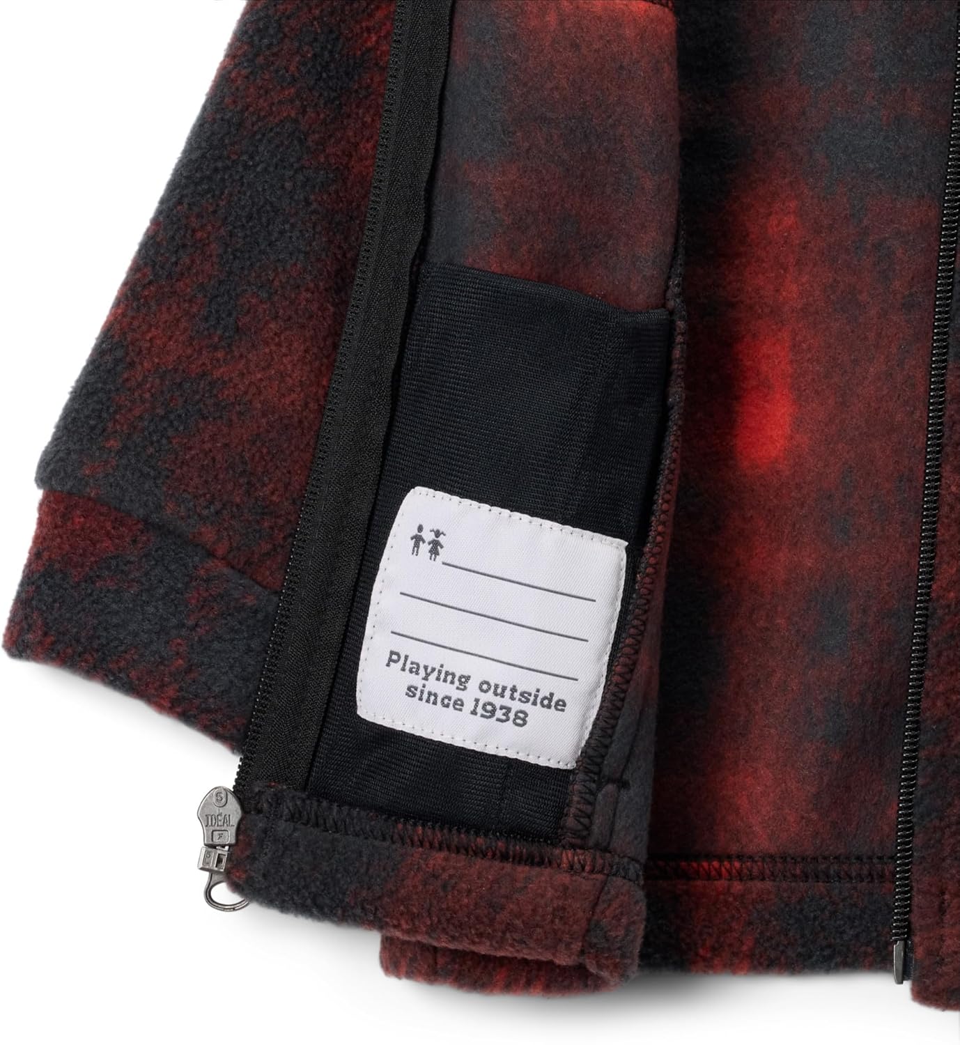 Columbia Unisex Baby Zing III Fleece, Sail Red Omblur Tonal — фото 3