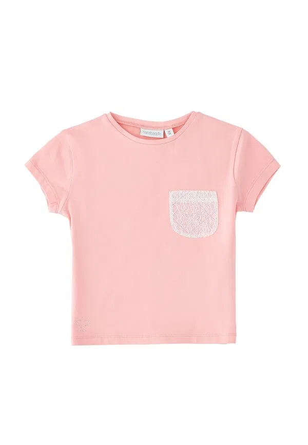 Базовая футболка с коротким рукавом и круглым вырезом Sarabanda, Pink