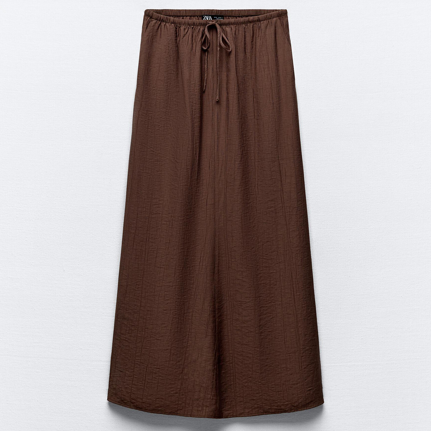 

Юбка Zara Long Textured, коричневый
