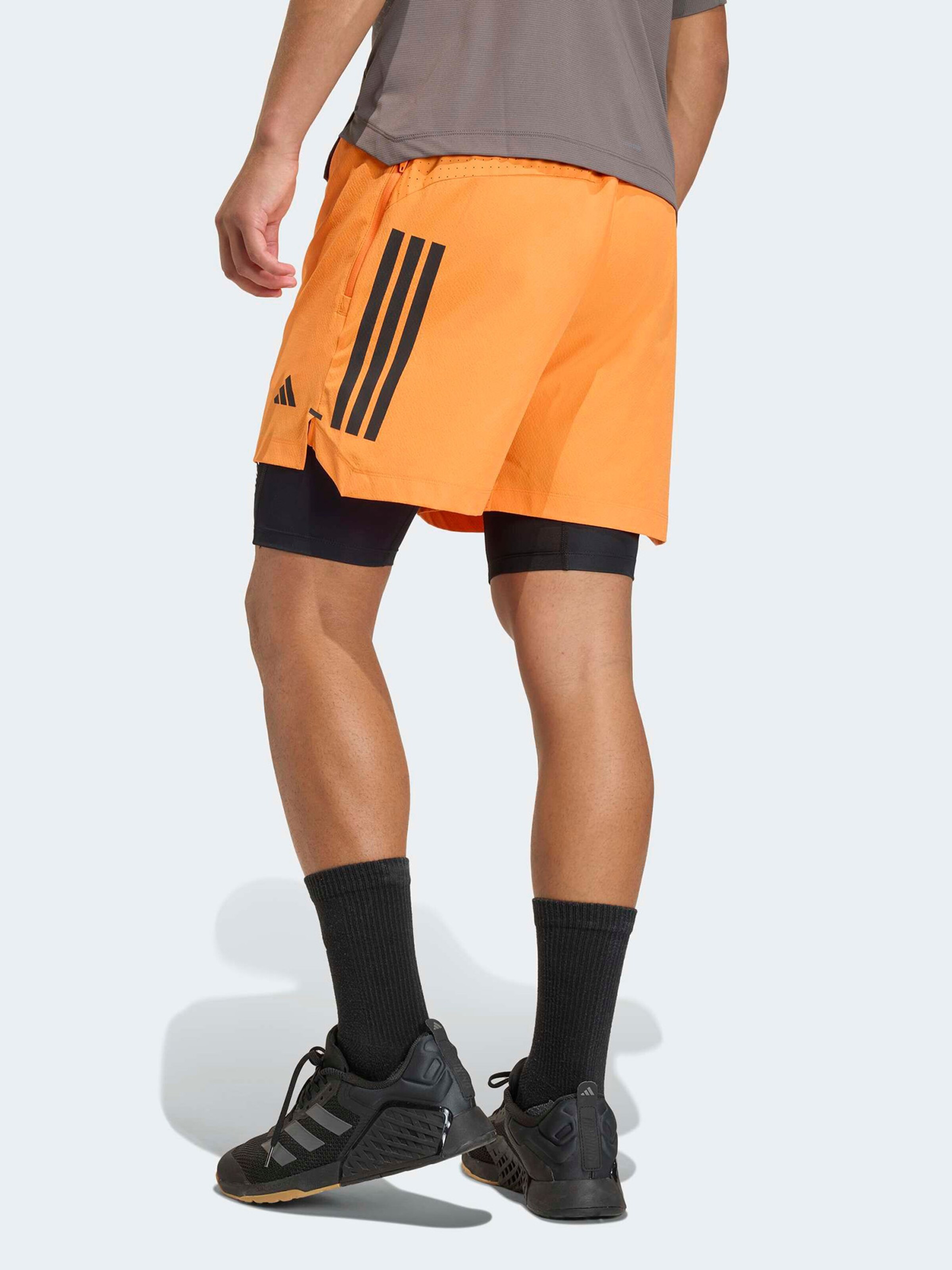 Adidas Performance Шорты для тренировок Regular 'D4T POWER' в оранжевом цвете — фото 3
