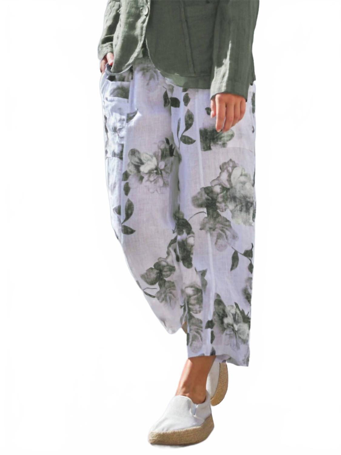 

Волшебные укороченные брюки с цветочным принтом Jungle INIZIO, Jungle