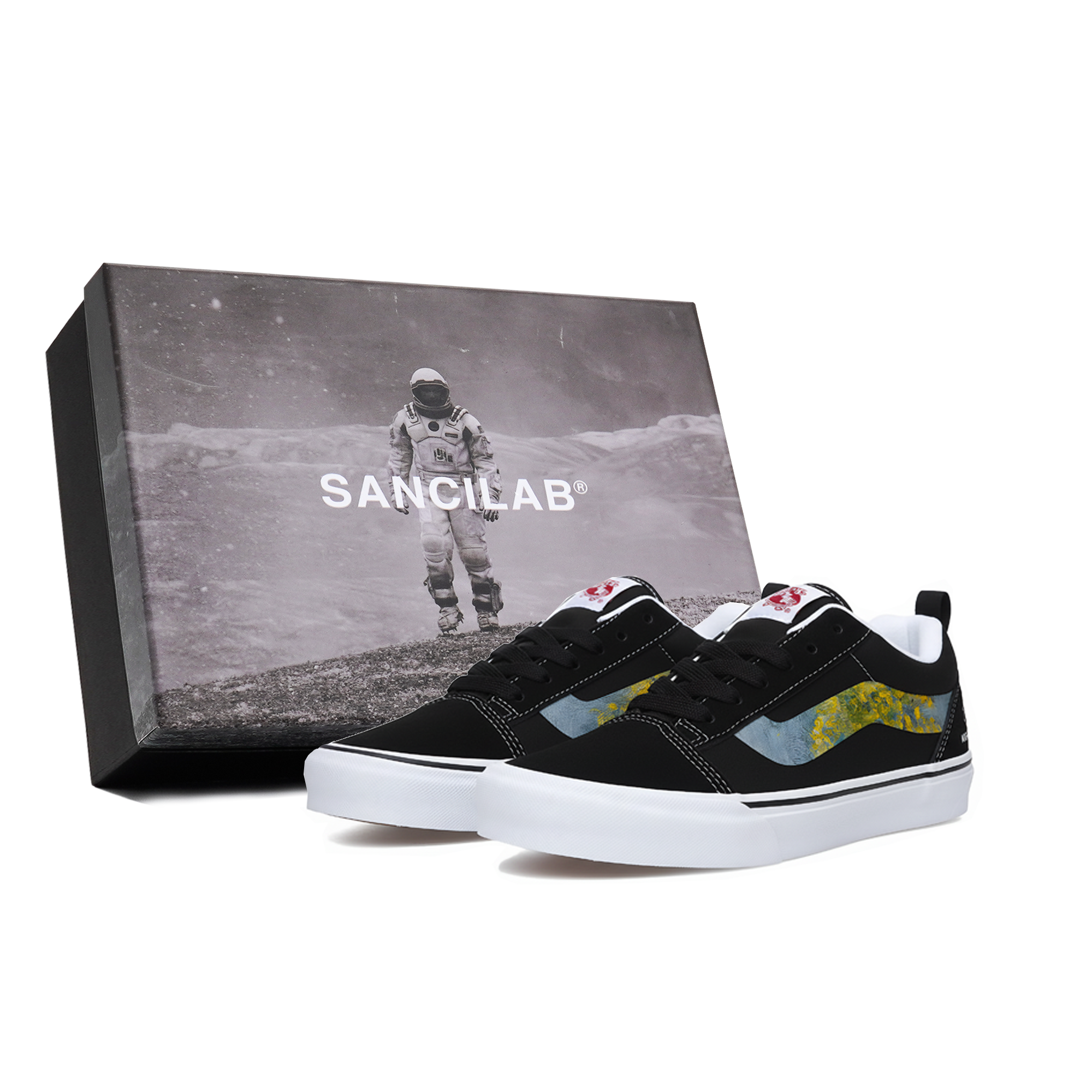 

Vans Knu Skool устойчивые к истиранию низкие кроссовки для скейтбординга Unisex Black