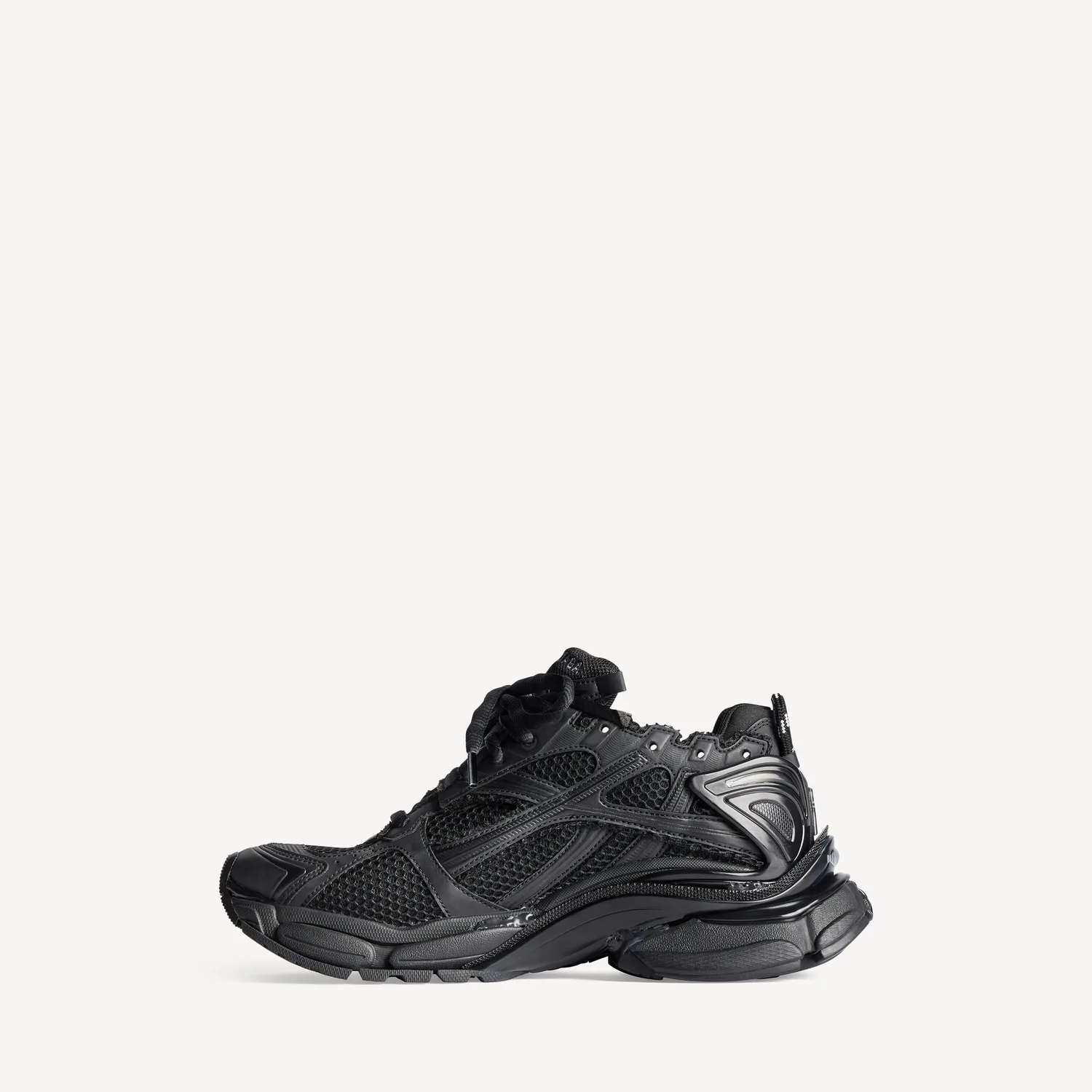 BALENCIAGA Мужские кроссовки Runner в черном цвете — фото 4