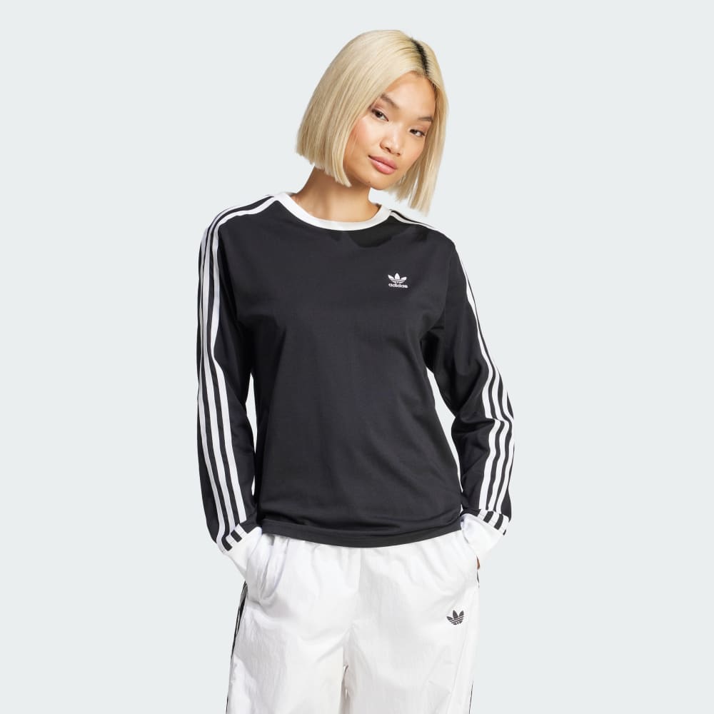 

Лонгслив Adidas Adicolor 3-Stripes Regular Long Sleeve Tee, черный