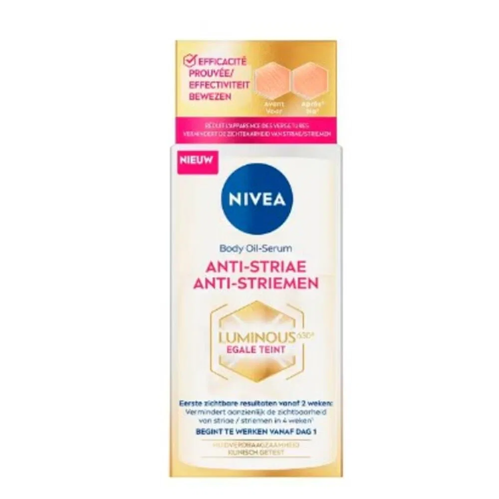 Сыворотка-масло для тела Nivea Luminous 630 против растяжек, 100 мл Nivea