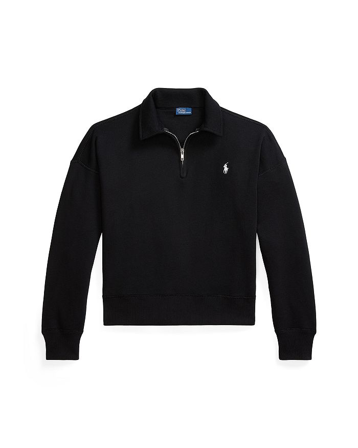 

Облегченная флисовая кофта на молнии до середины груди Ralph Lauren, черный