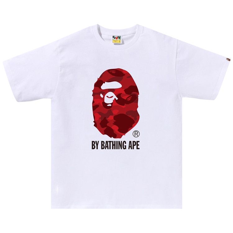 

Футболка BAPE Color Camo By Bathing Ape Tee, White/Red