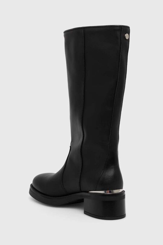 Женские сапоги Steve Madden Bonna из натуральной кожи, черный — фото 3