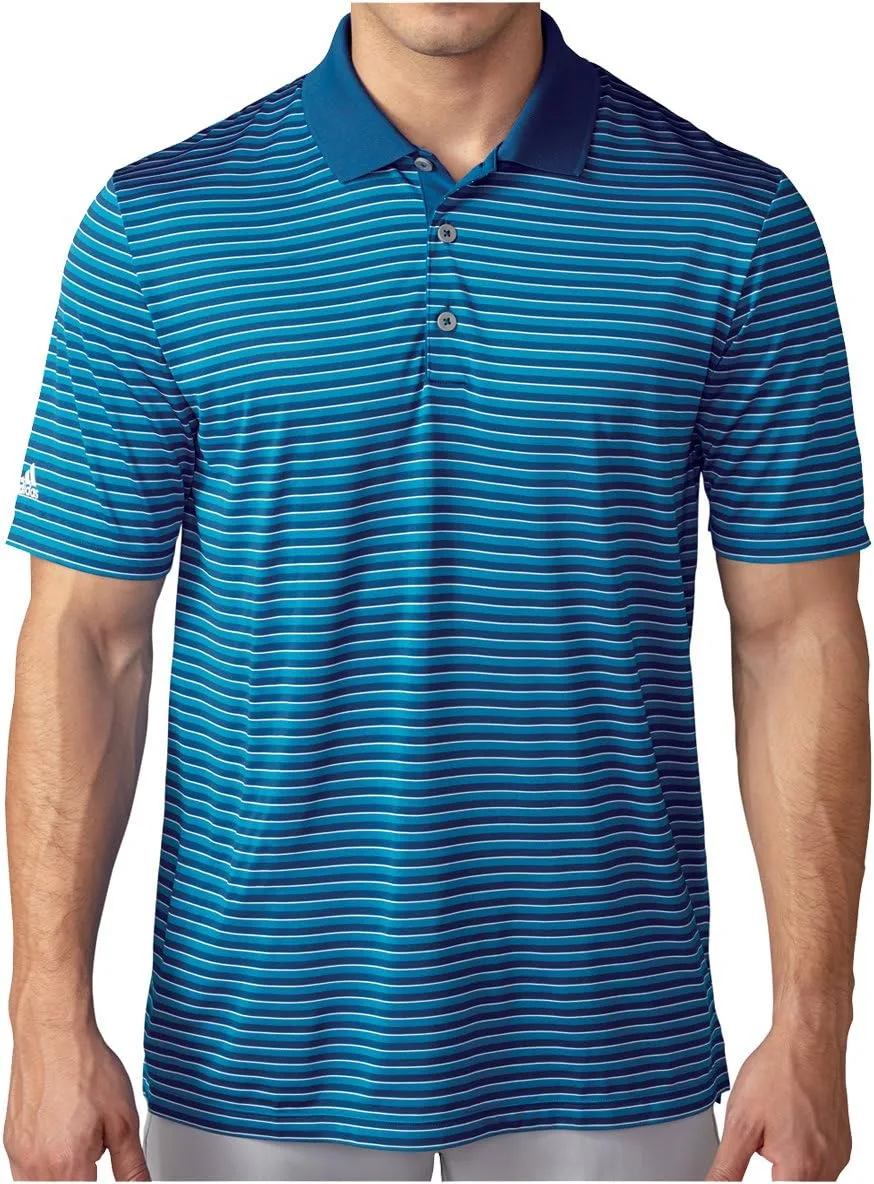 Футболка-поло adidas Golf с 3-цветной полосой