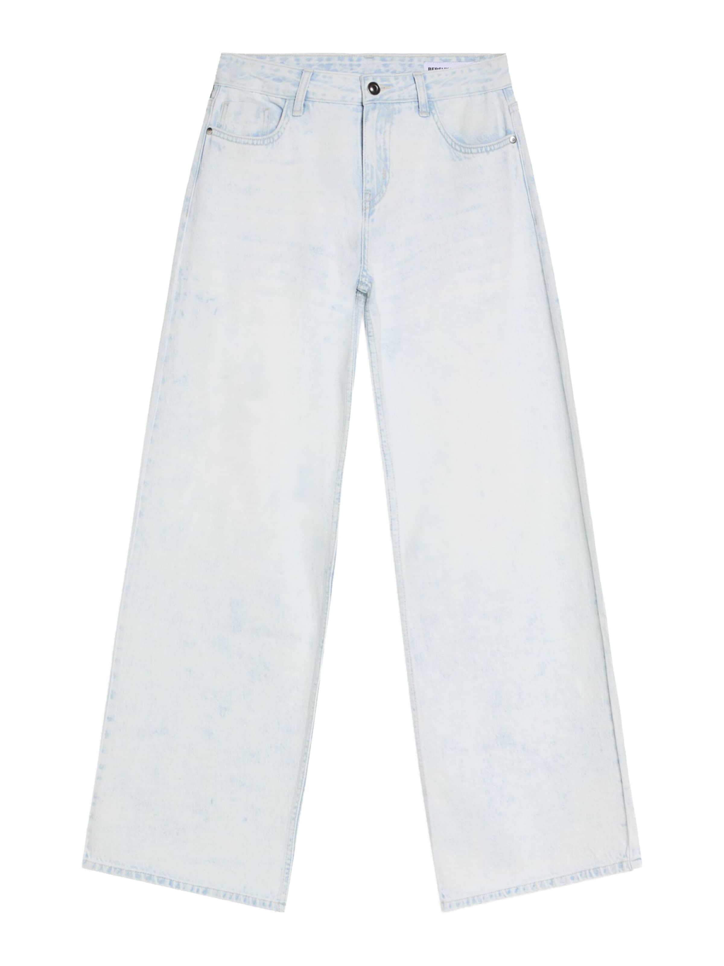 

Bershka Джинсы Wide Leg в синем дениме