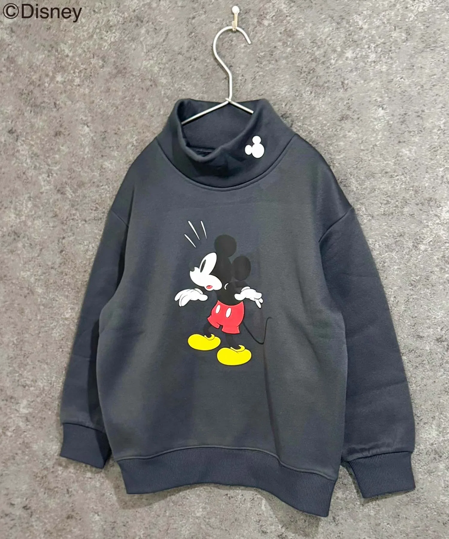 【Disney】МИККИ Толстовка с высоким воротником и флисовой подкладкой в виде Микки Мауса
