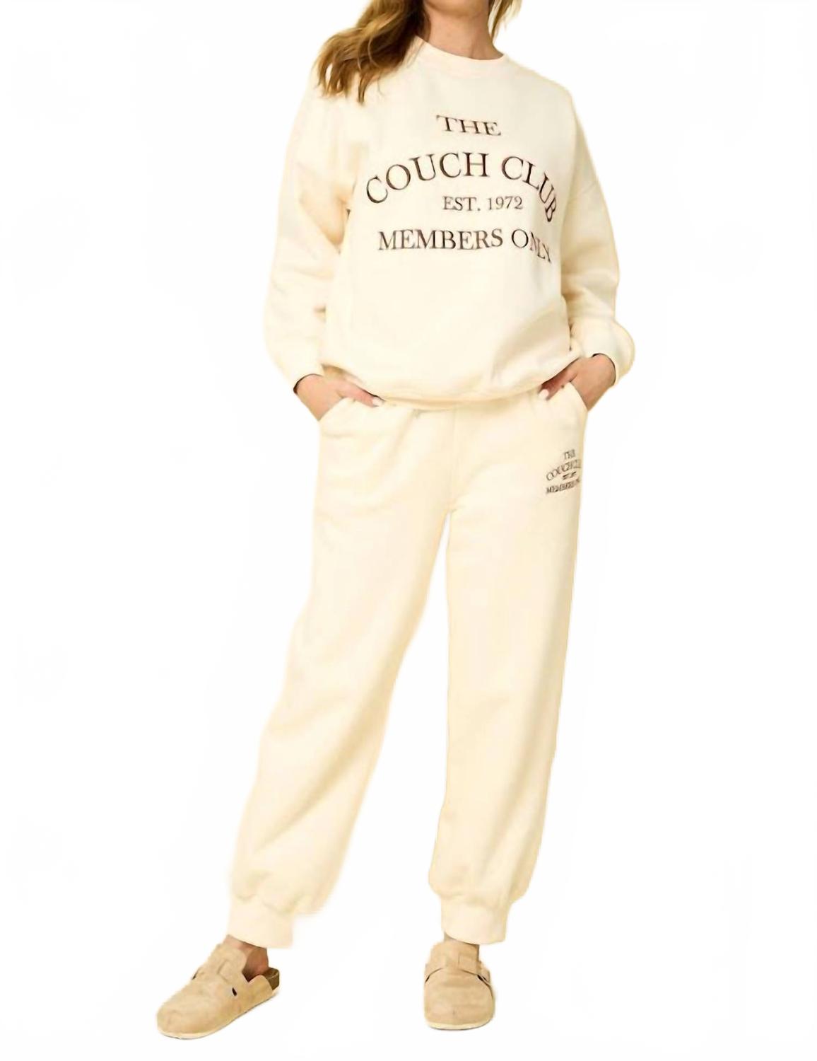 

Спортивные брюки Couch Club кремового цвета Gilli, кремовый