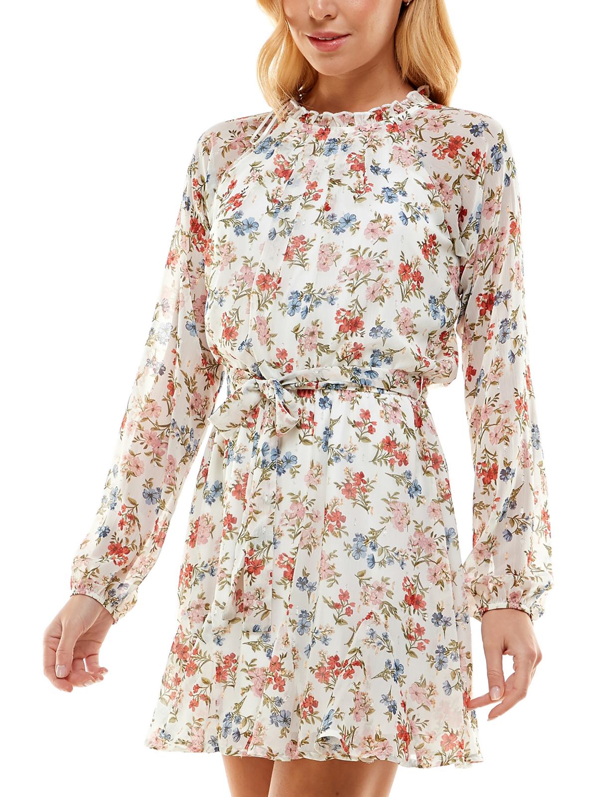 

Короткое мини-платье для юниоров Trixxi, цвет ivory floral