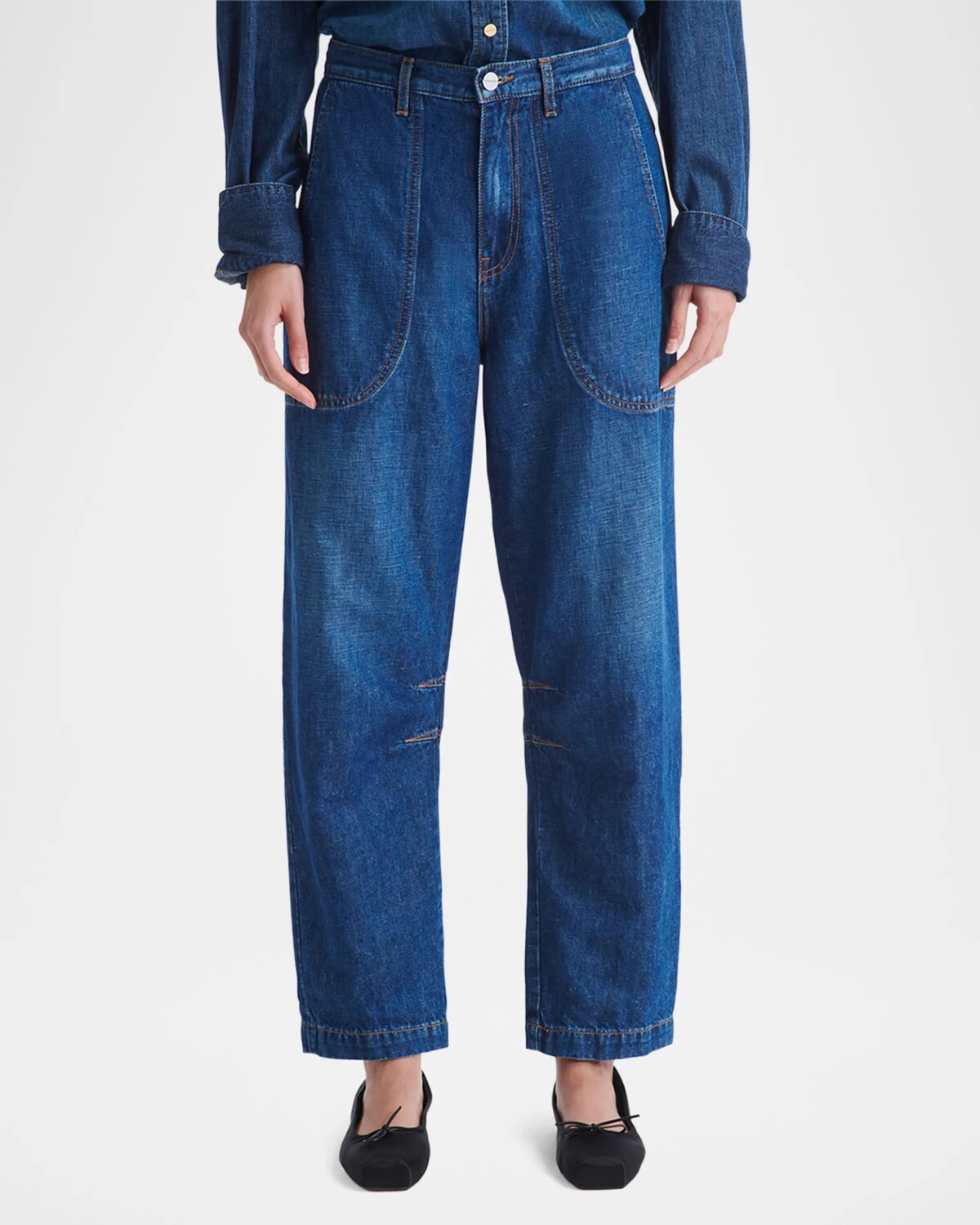 

Пляжные широкие джинсы Jetties Twp, цвет Dark Wash
