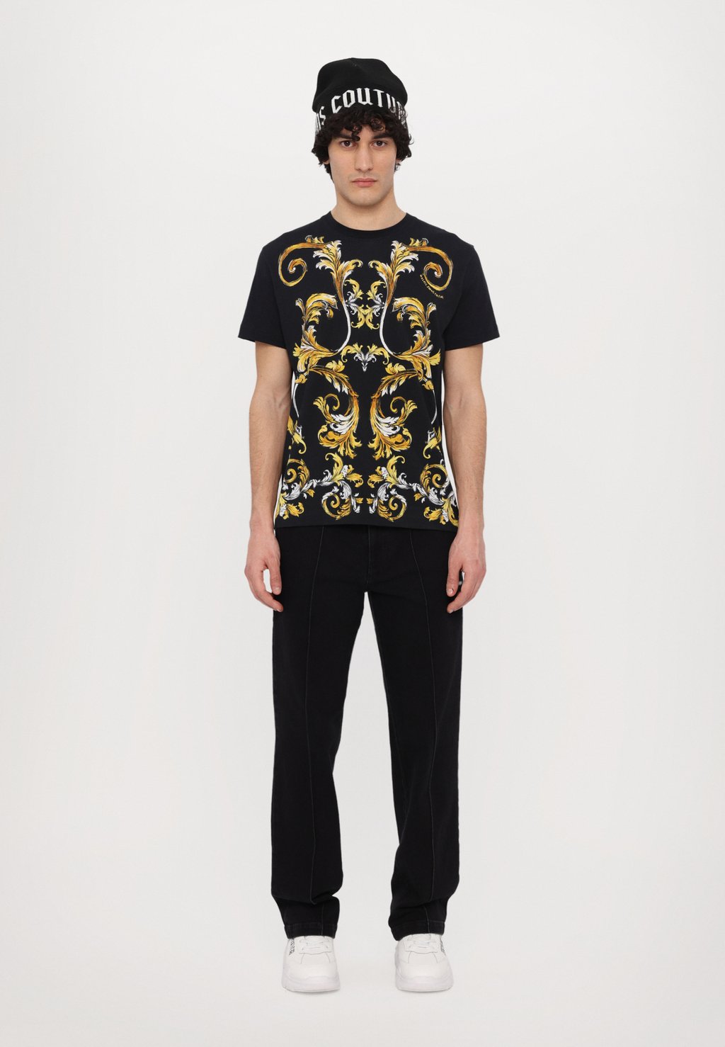

Футболка с принтом BAROCCO OUTLINE Versace Jeans Couture, черный