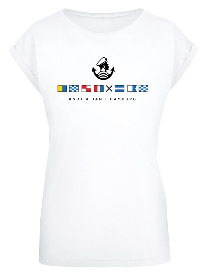 

Футболка с парусными флагами Кнута и Яна Гамбурга белого цвета F4NT4STIC, Белый, Футболка с парусными флагами Кнута и Яна Гамбурга белого цвета F4NT4STIC