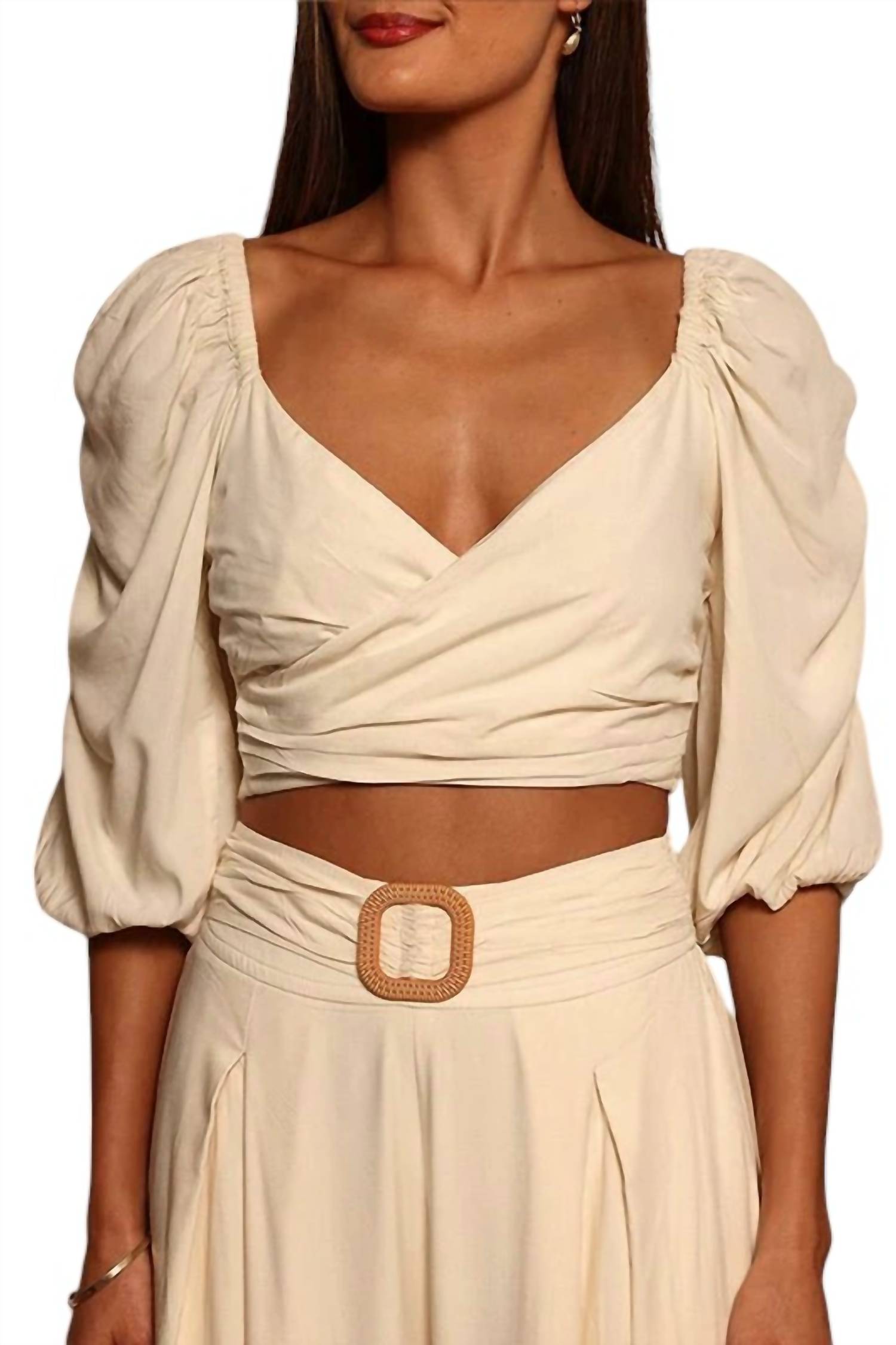 

Палмер топ в цвете яичной скорлупы SHORE, Eggshell