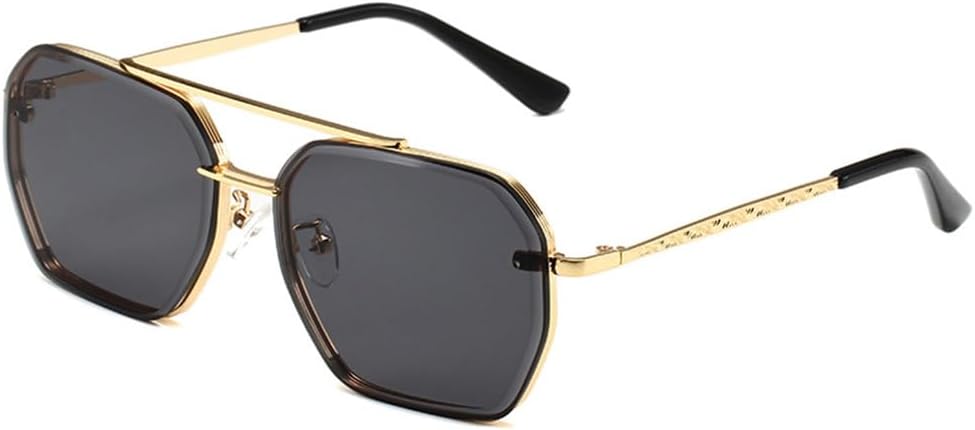 

Солнцезащитные очки в стиле ретро 2026 для женщин и мужчин, металлические, винтажные, с защитой от УФ-излучения UV400, для улицы, размер 4, один размер MTZJH, One Color