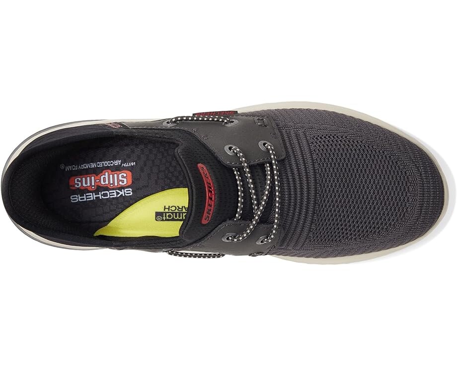 Кроссовки SKECHERS Delson 3.0 Roth Hands Free Slip-Ins, цвет Charcoal Black — фото 2