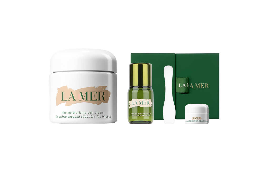 Набор для ухода за кожей La Mer: крем The Moisturizing Soft Cream, 60 мл + лосьон-эссенция, 15 мл + крем Velvet, 3,5 мл — фото 2