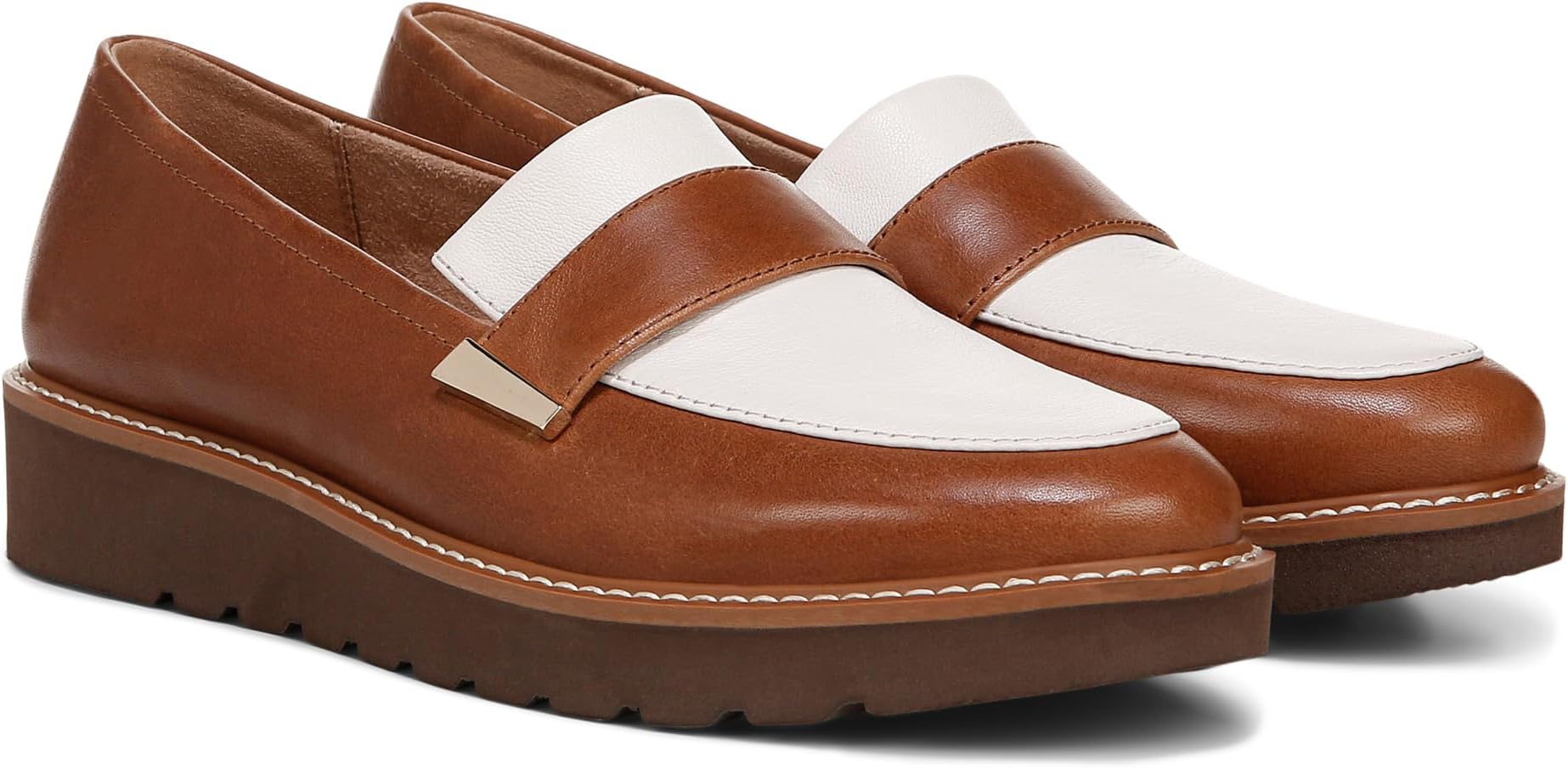 Лоферы Naturalizer Adiline, цвет White/English Tea Leather