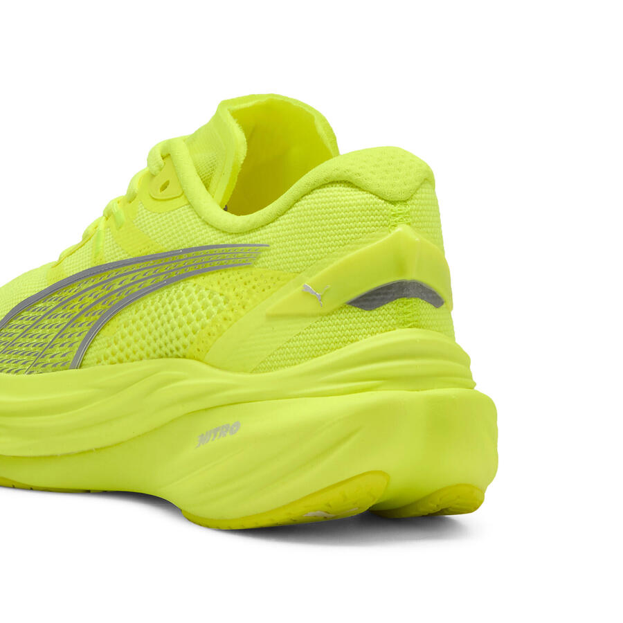 Кроссовки Deviate NITRO 3 женские PUMA Yellow Alert Silver Metallic — фото 2