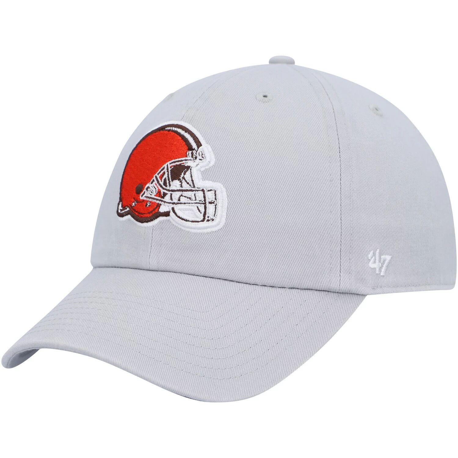 

Мужская серая регулируемая кепка Cleveland Browns Team Clean Up '47