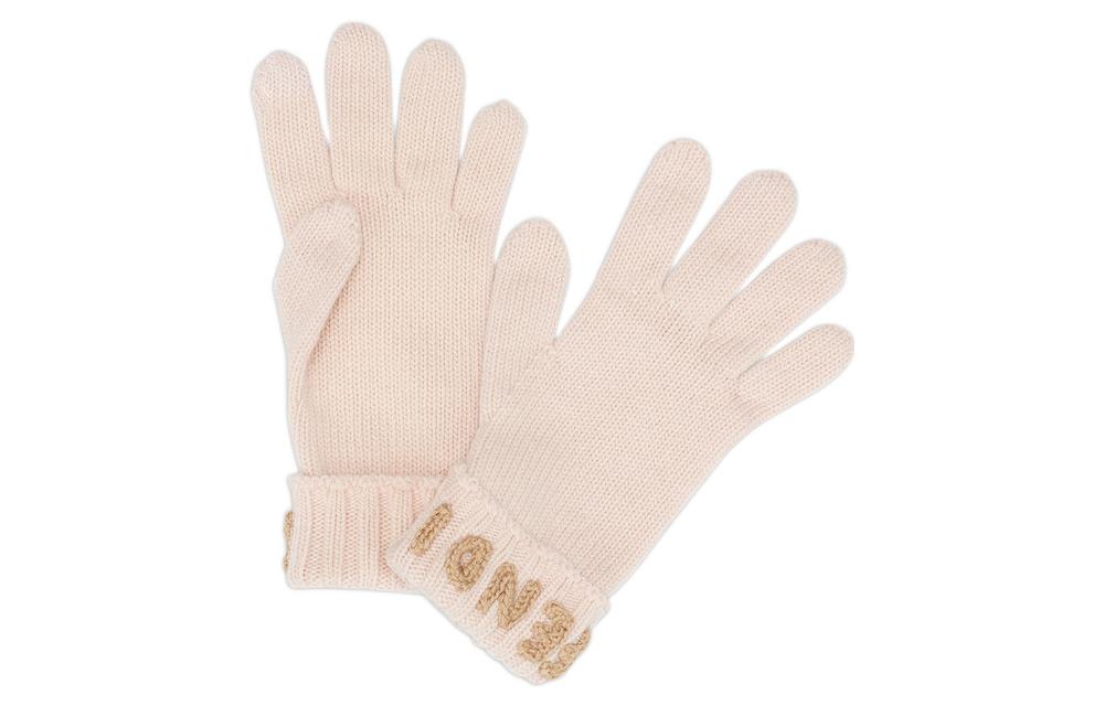 

FENDI Шерстяные вязаные перчатки Women's Pink