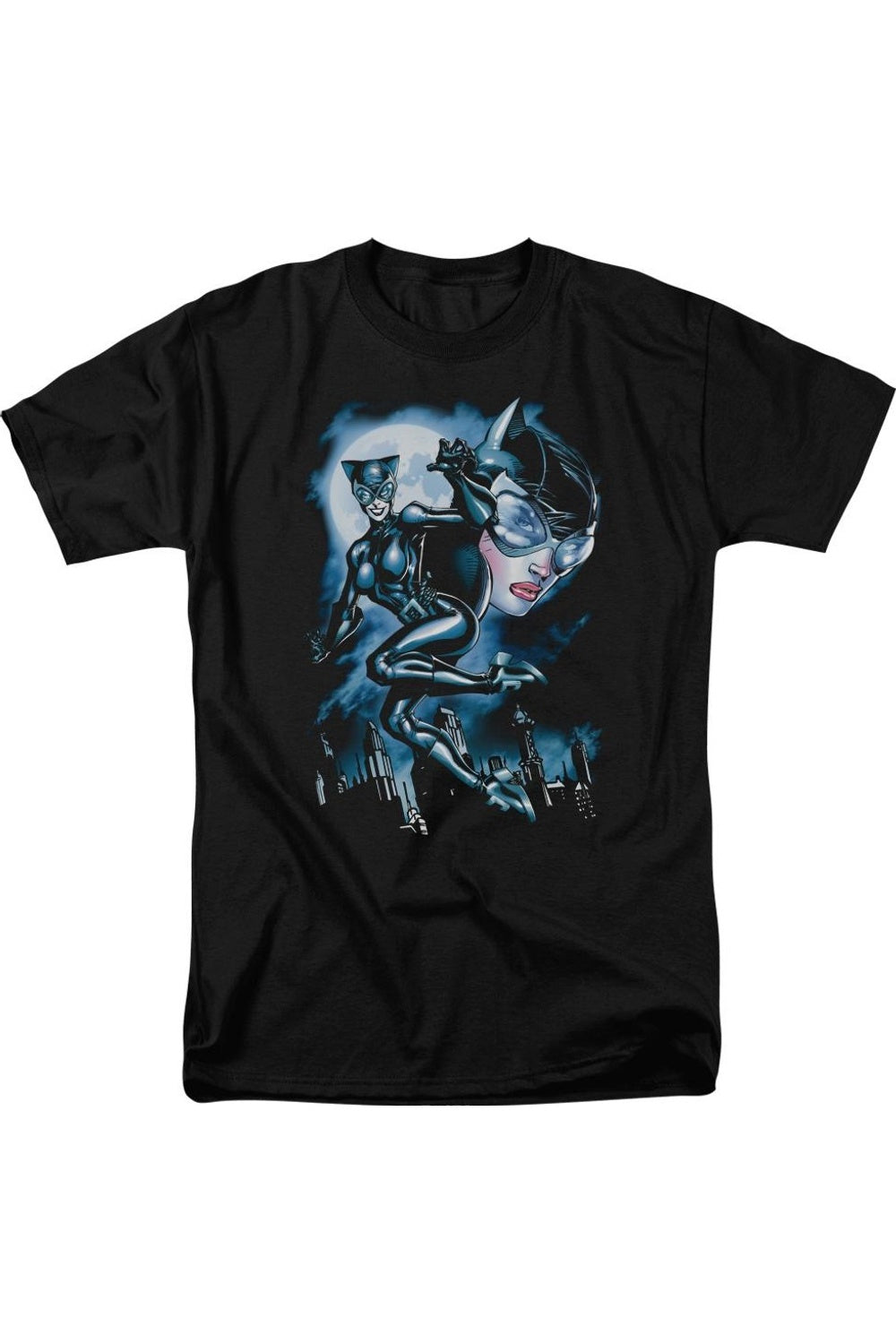 

Футболка с коротким рукавом для взрослых Batman Moonlight Cat Gildan, черный