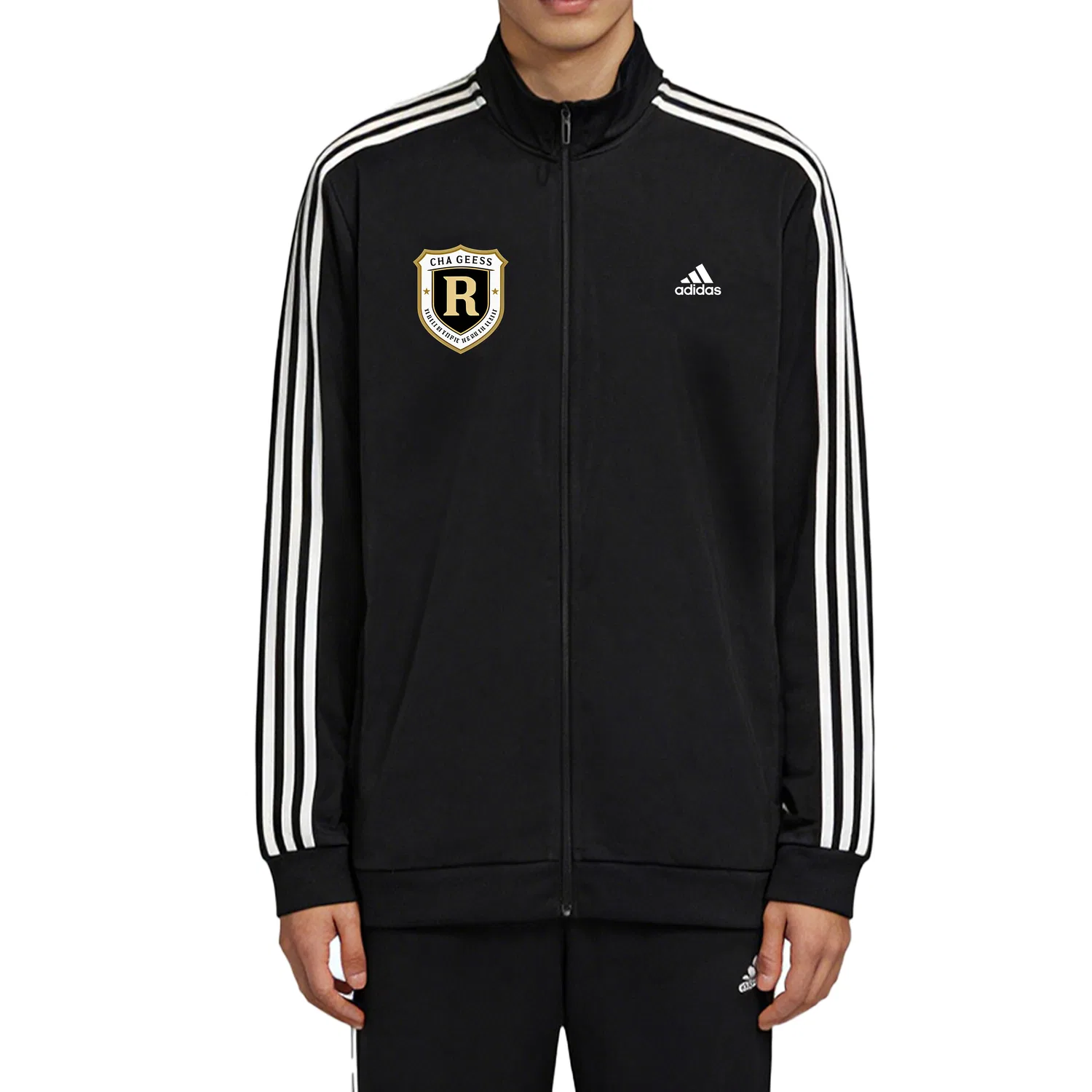 Куртка-пилот Adidas ESSENTIALS мужская черная — фото 4