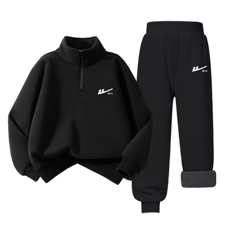 Детская повседневная спортивная одежда WARRIOR, [fleece-lined setкрасныйh silicone magnetic белый k-черный/h silicone magnetic белый k — фото 3