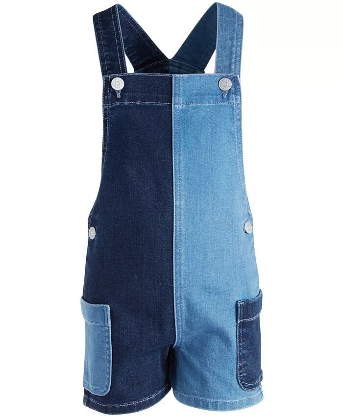 

Университетское короткое платье Little Girls с цветными блоками Epic Threads, синий